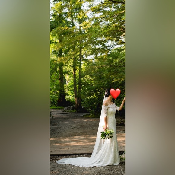 Wtoo Savannah Wedding Gown Ivory/Ivory Size 00 - Picture 10 of 12